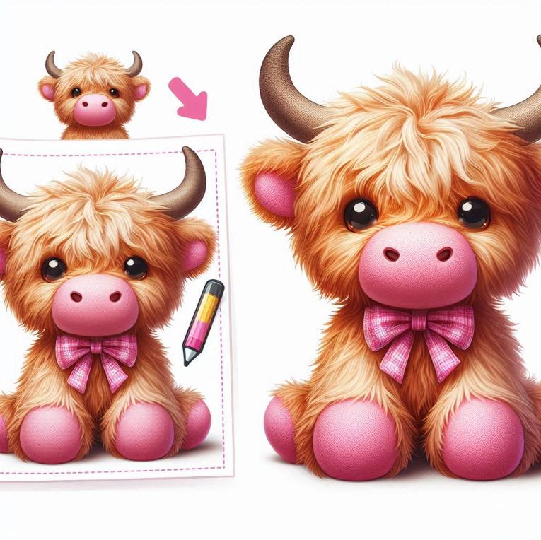 Personaliza tu propio y encantador peluche de vaca: una creación única 4