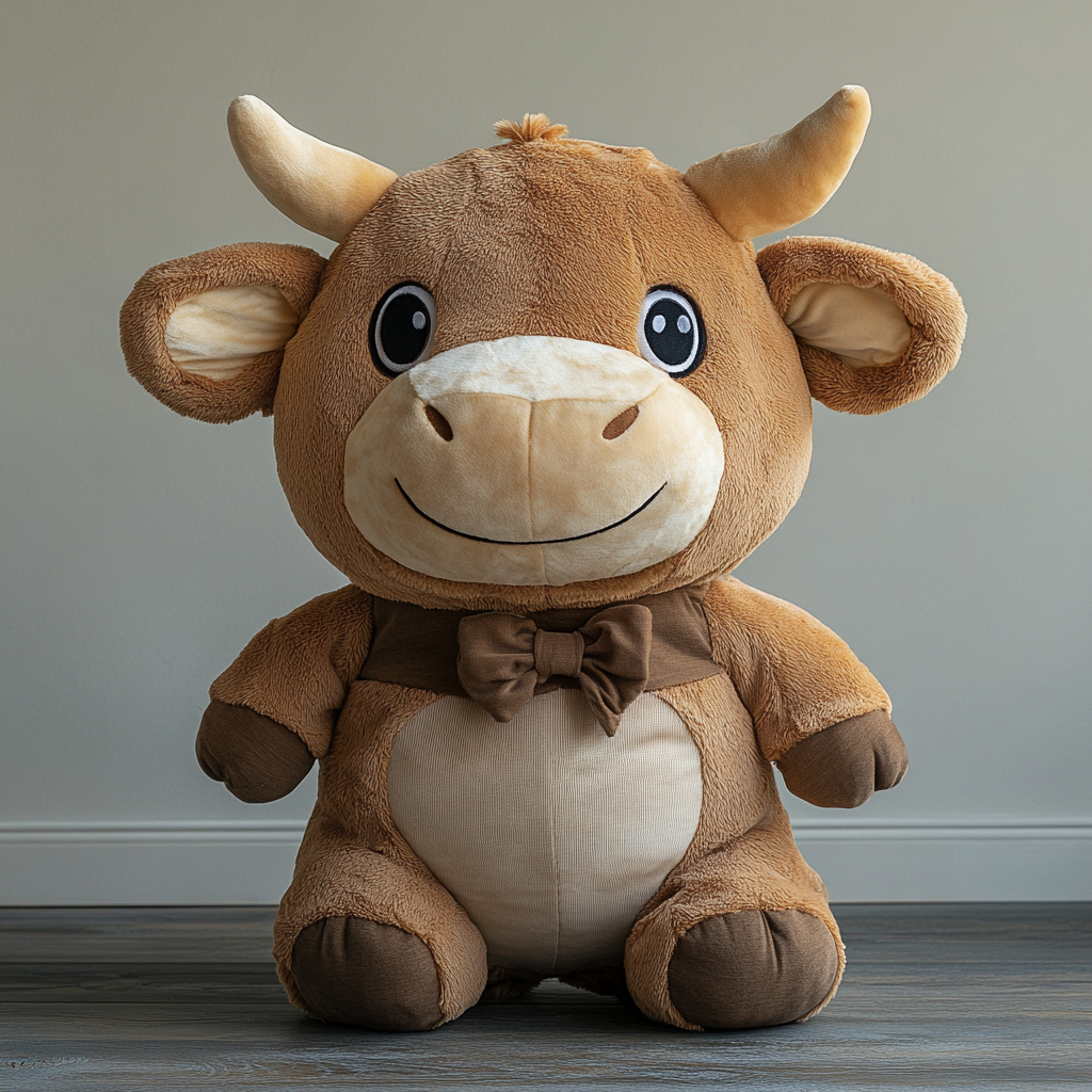 OEM ODM Factory Custom Highland Cow Soft Toys Scottish Highland Cow Stuffed Animal with PP Cotton Filling 2