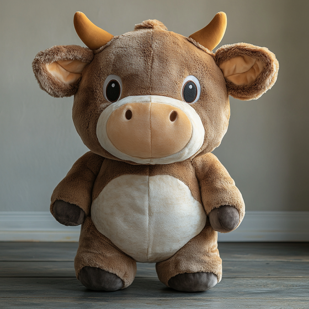 OEM ODM Factory Custom Highland Cow Soft Toys Scottish Highland Cow Stuffed Animal with PP Cotton Filling 3