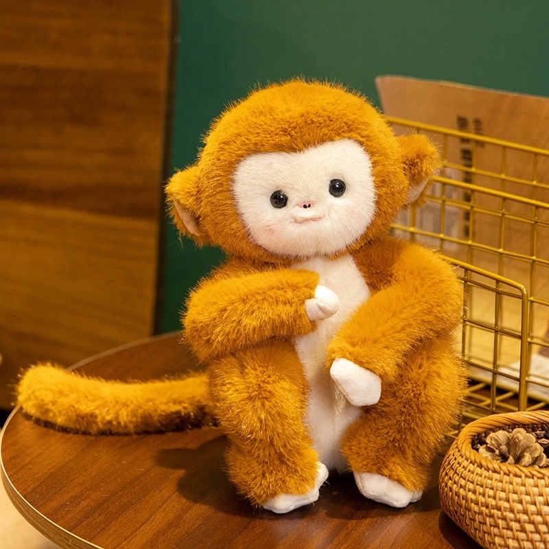 Yortoob Simulation Golden Snub-nosed Monkey Plush Toy 30cm Soft Stuffed Animal Gift for Kids & Collectors 1