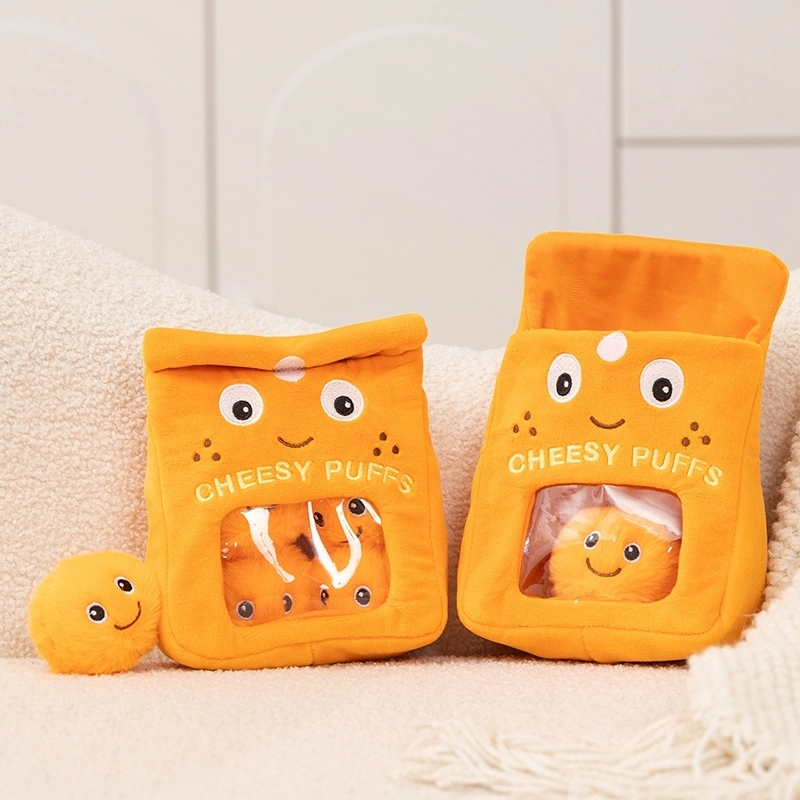 Yortoob Puff Snack Bag Plush Toy Soft Stuffed Pillow for Kids & Home Decor 1