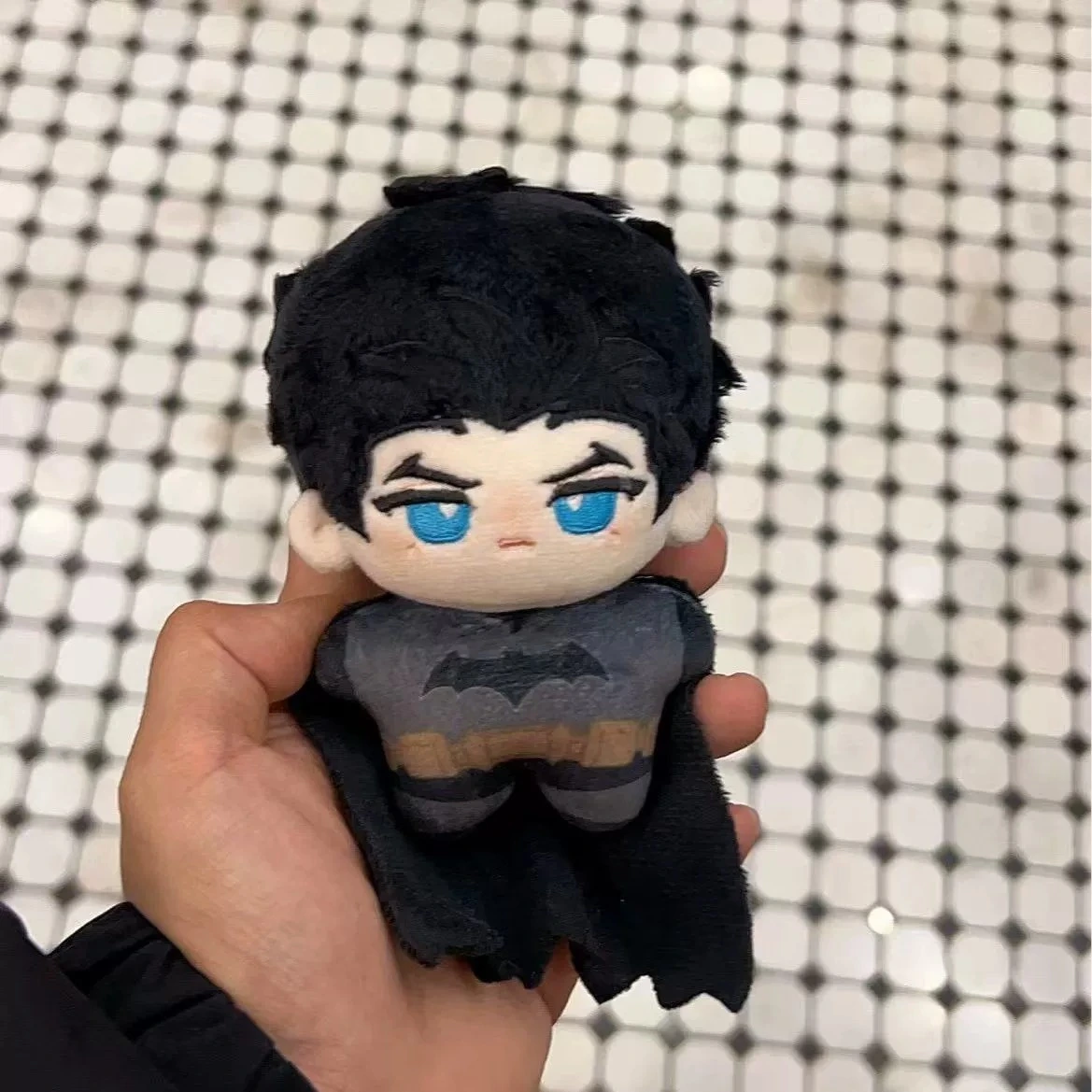 Batman Chibi Plush Toy 10cm Soft Stuffed Doll, DC Superhero Design, Ideal for Fan Collection & Gifting 1