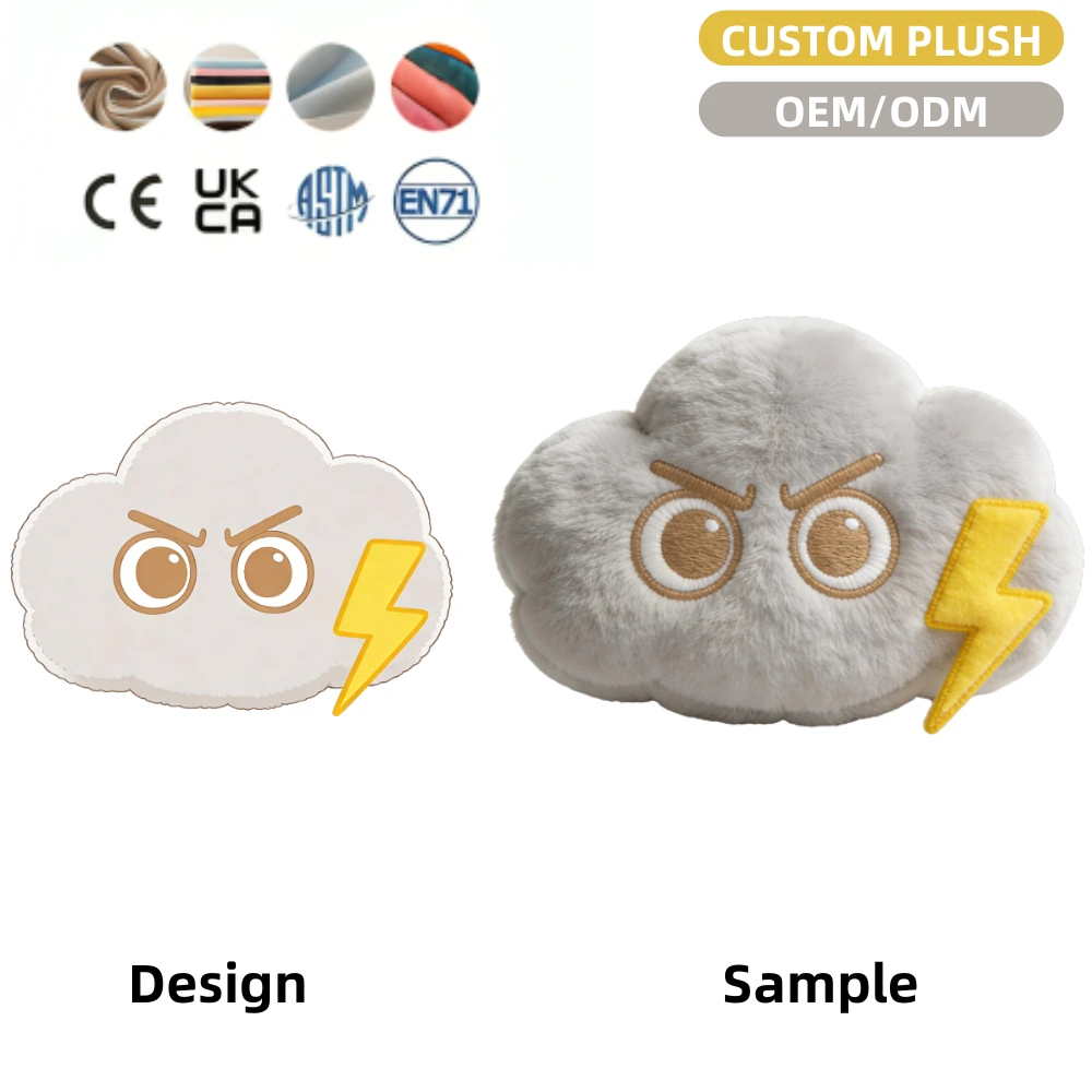 Meet Thunderpuff: Your Plush Cloud Pillow with a Stormy Attitude ☁️⚡️ 1