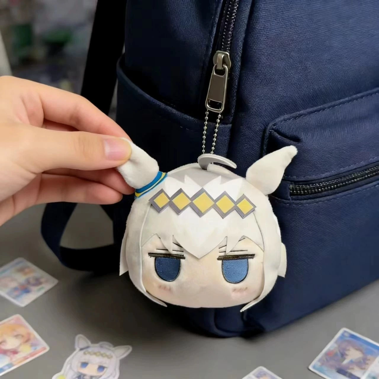 Мягкий брелок-подвеска Uma Musume Pretty Derby Oguri Cap, плюшевая игрушка Chibi Horse Girl 1