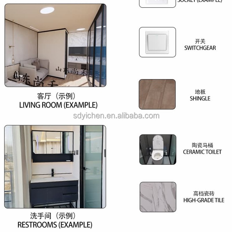 Cabaña de manzana prefabricada de 20 pies, modelo W20, venta al por mayor 7