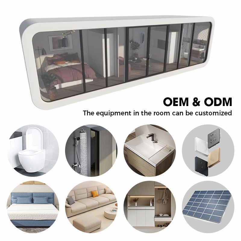 Cabaña de manzana prefabricada de 20 pies, modelo W20, venta al por mayor 4