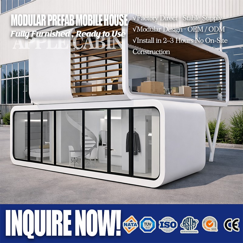Cabane touristique Apple Cabin 20FT Maison conteneur préfabriquée Modèle T20 1