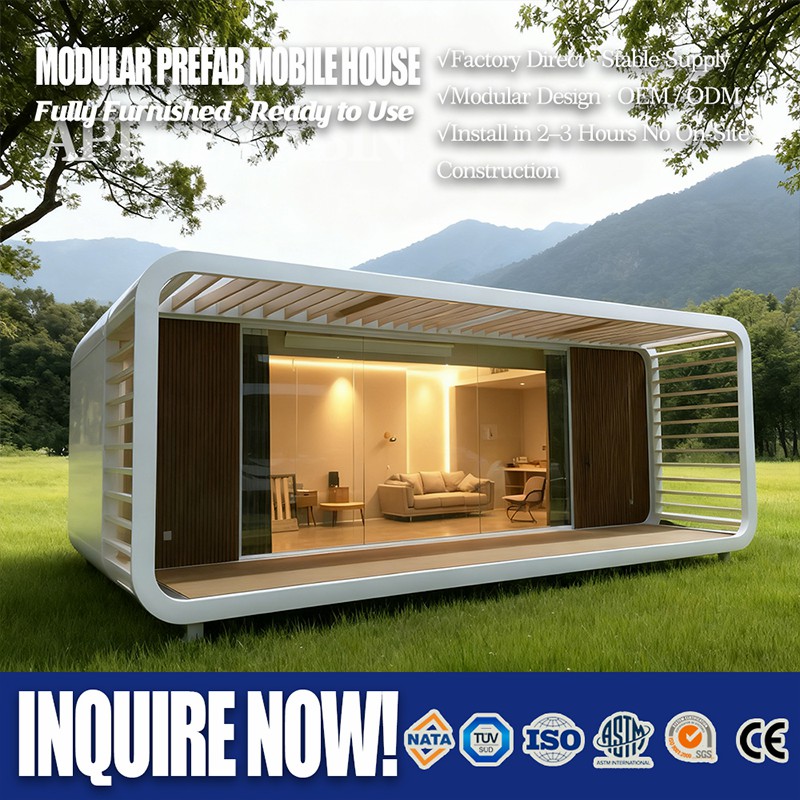 Luxury Apple Cabin 25FT Prefabricated Modular House Model L25 1
