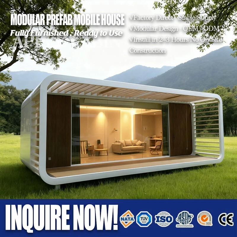 Luxury Apple Cabin 25FT Prefabricated Modular House Model L25 1