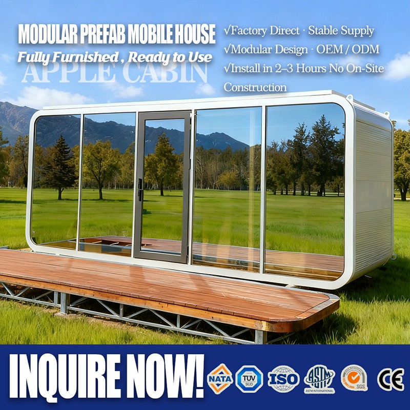 Casa na Árvore Apple Cabin 18FT Casa Pré-fabricada Elevada Modelo T21 1