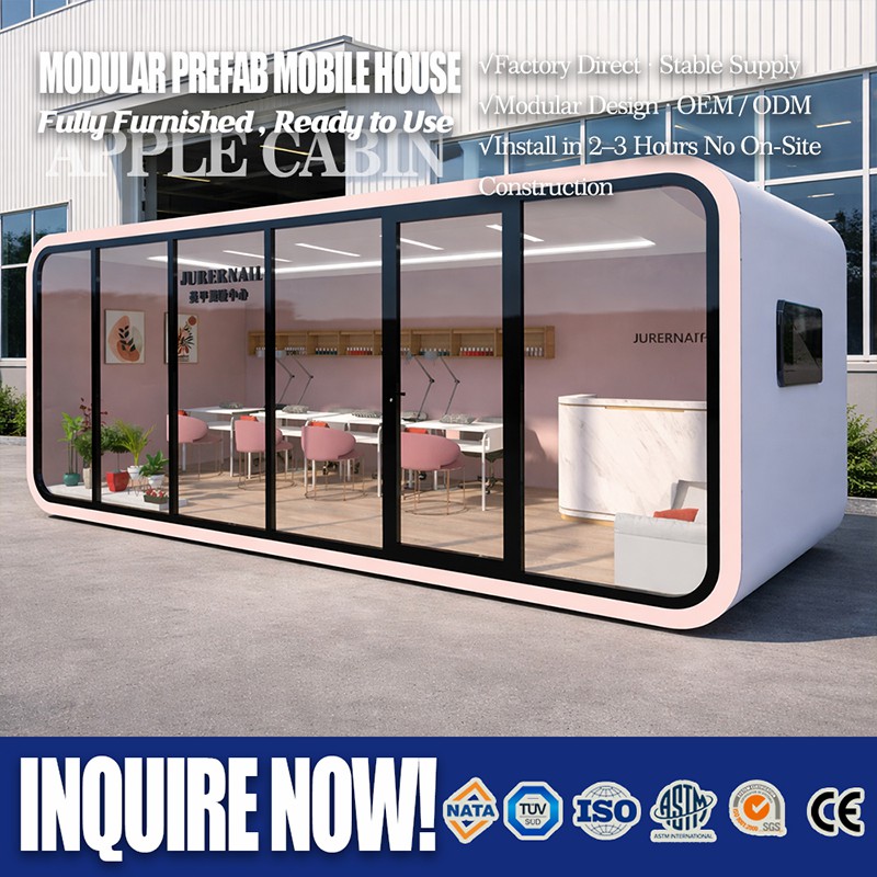 Cabine personalizada para maçãs, modelo C20, casa pré-fabricada OEM de 20 pés. 1