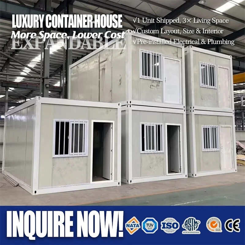 Flat Pack Folding Container House 20ft For Construction Site Model FP-20 1