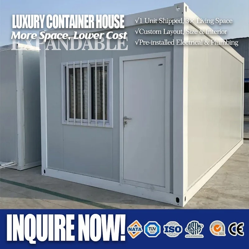 Wholesale Foldable Container House 20ft Steel Structure Project Model WH-20 1