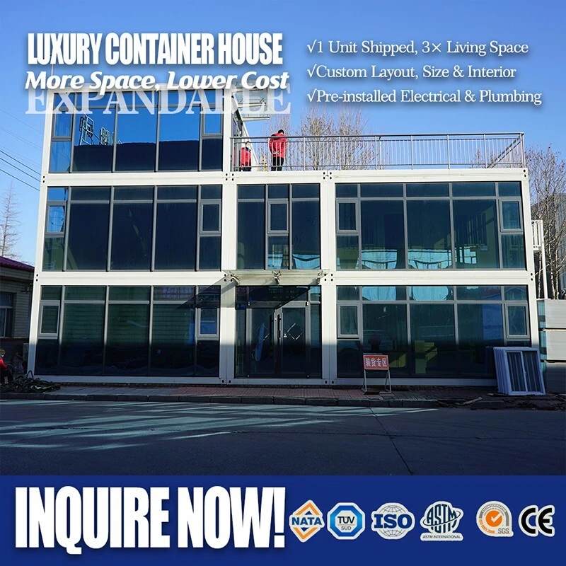 Portable Foldable Container House 20ft Fast Deploy Steel Model PF-20 1