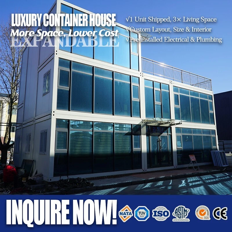 Compact Foldable Container House 20ft Space Saving Steel Model CF-20 1