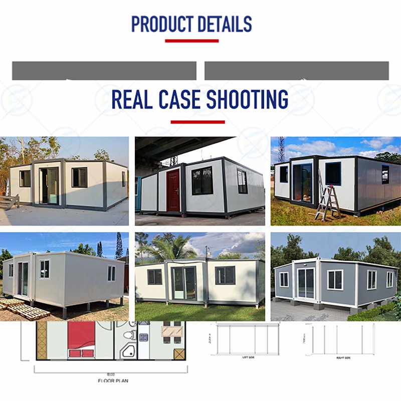 20ft 40ft Expandable Container House Foldable Modular Prefab Model EH-2040 7