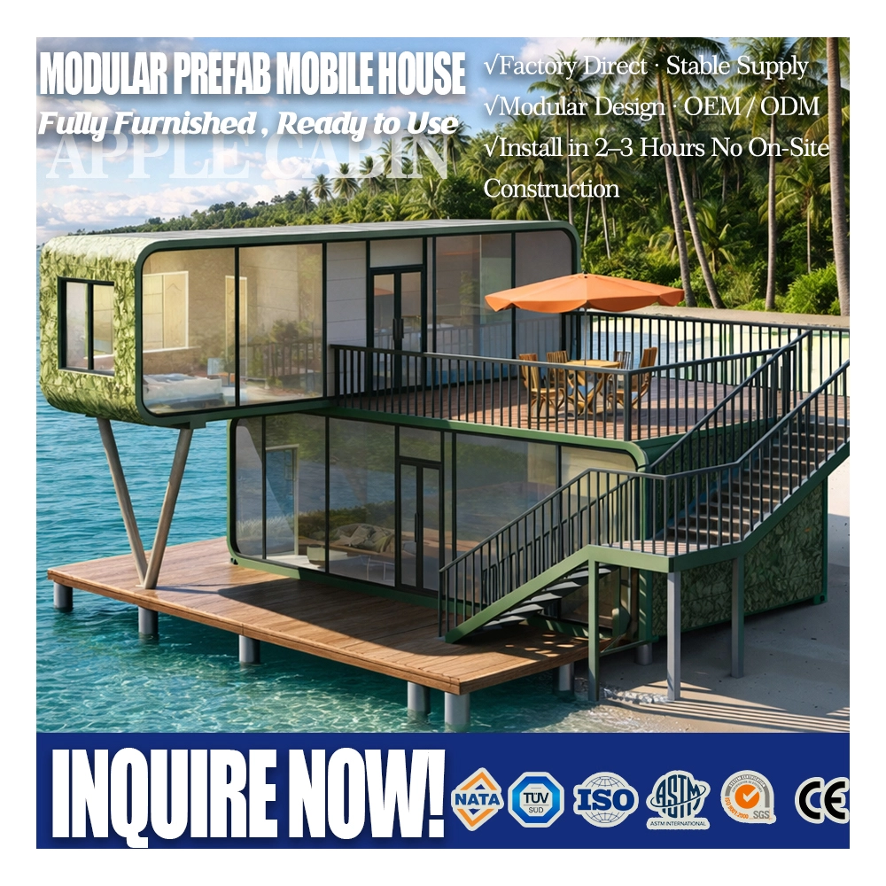 Cabine de hotel pré-fabricada modular para resort HC20 1