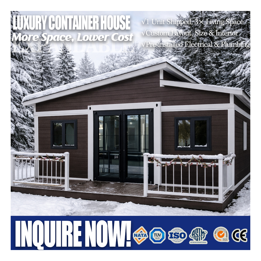 Villa modular de aço leve, ecológica, LSV-E01 1