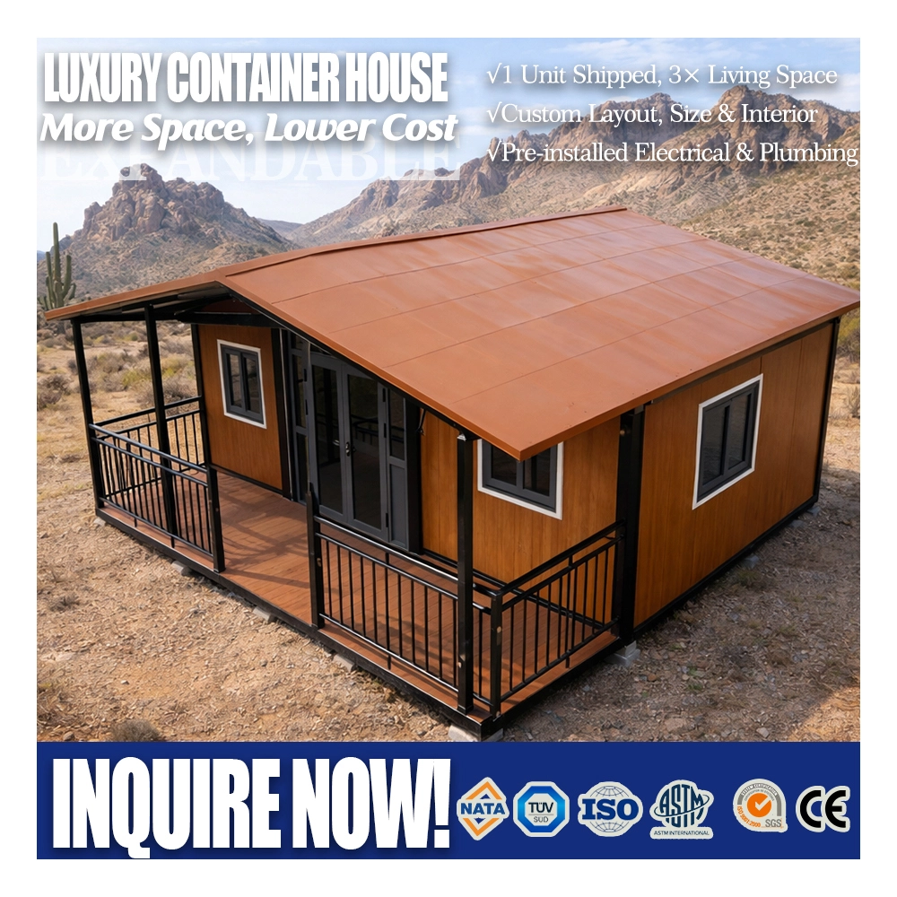 Villa de lujo de acero ligero, diseño residencial personalizado LSV-L01 1