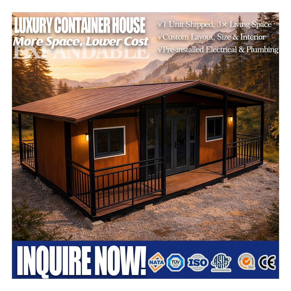 Villa prefabricada de acero ligero de diseño moderno LSV-M01 1