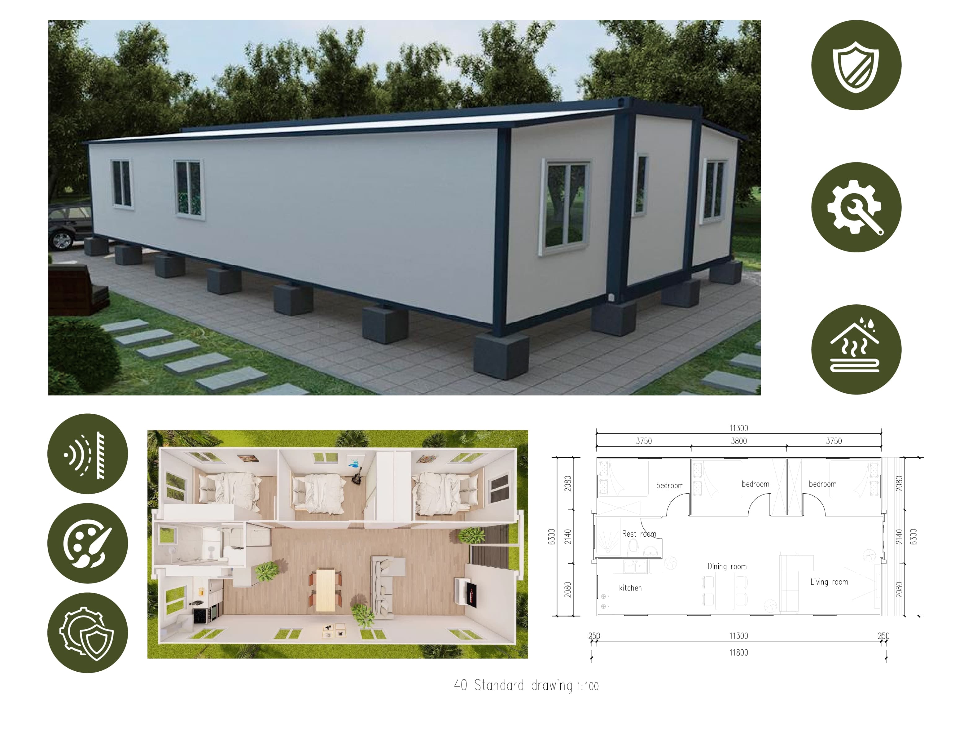 Office Container House 20ft Modular Workspace OC20 5