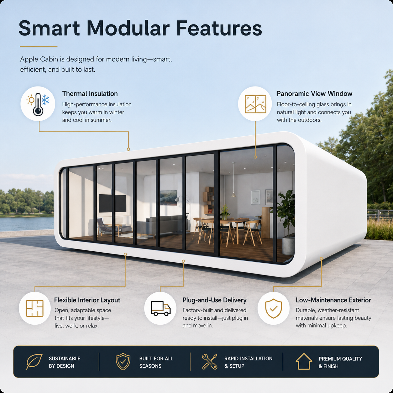 Space Capsule Cabin Luxury Design SC-L05 1
