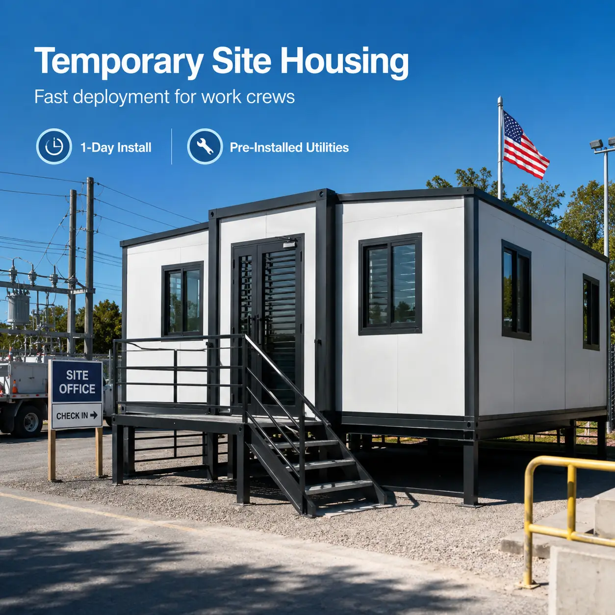 Prefabricated Container Office PU Panel House Wholesale - Yichen Prefab House 1