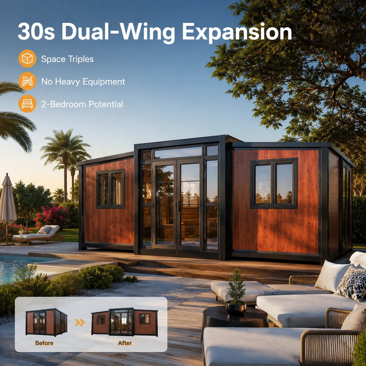 Custom 40ft Container House C40-C28 1