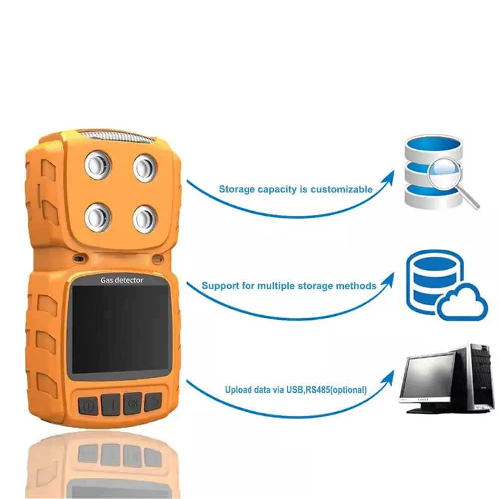 MS104K Analisador de Gases Portátil de Difusão 4 em 1 1