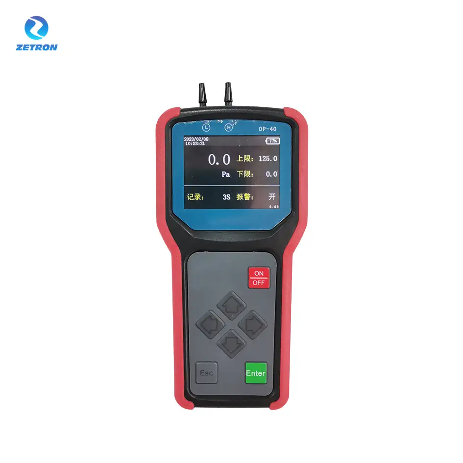Instrument de mesure de pression différentielle DP-40 pour laboratoire et CVC 1
