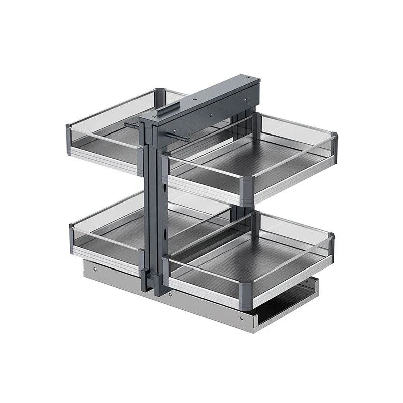 Support universel Magic Corner pour accessoires de cuisine en verre et aluminium 1