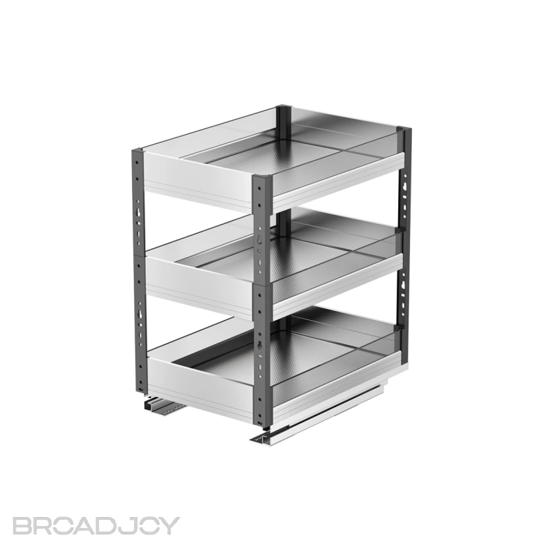 Organisateur de placard de cuisine, fabricant de paniers coulissants pour épices, en verre 1