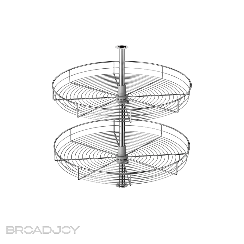 Étagère d'angle pivotante à 360° pour placard de cuisine, idéale pour le rangement et l'organisation des meubles. 1