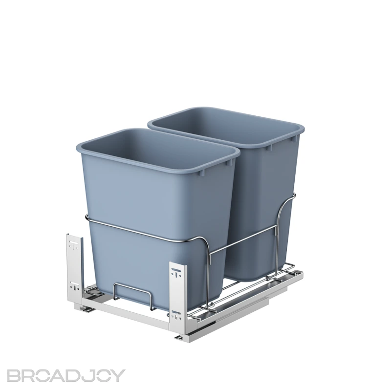 Accessoires de cuisine, bac de rangement pour déchets recyclables intégré dans un meuble de 450 mm 1