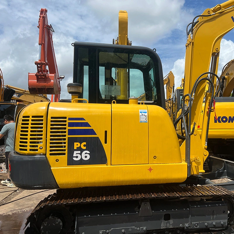 Used Komatsu PC56 Mini Excavator 5.6 Tons For Narrow Space Operations 1