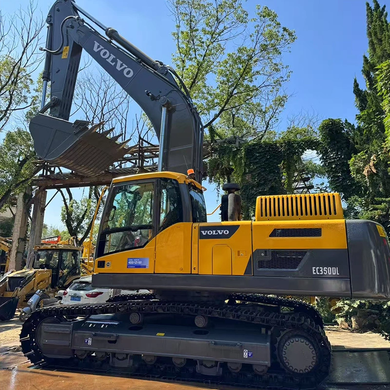 Volvo EC350 Large Excavator Second-Hand High End Leather Seats AC 1