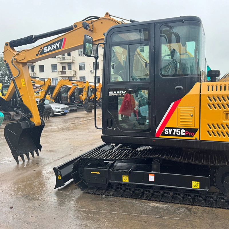 SANY SY75 Excavator Used Smart With Auto Grading Low Operating Cost 1