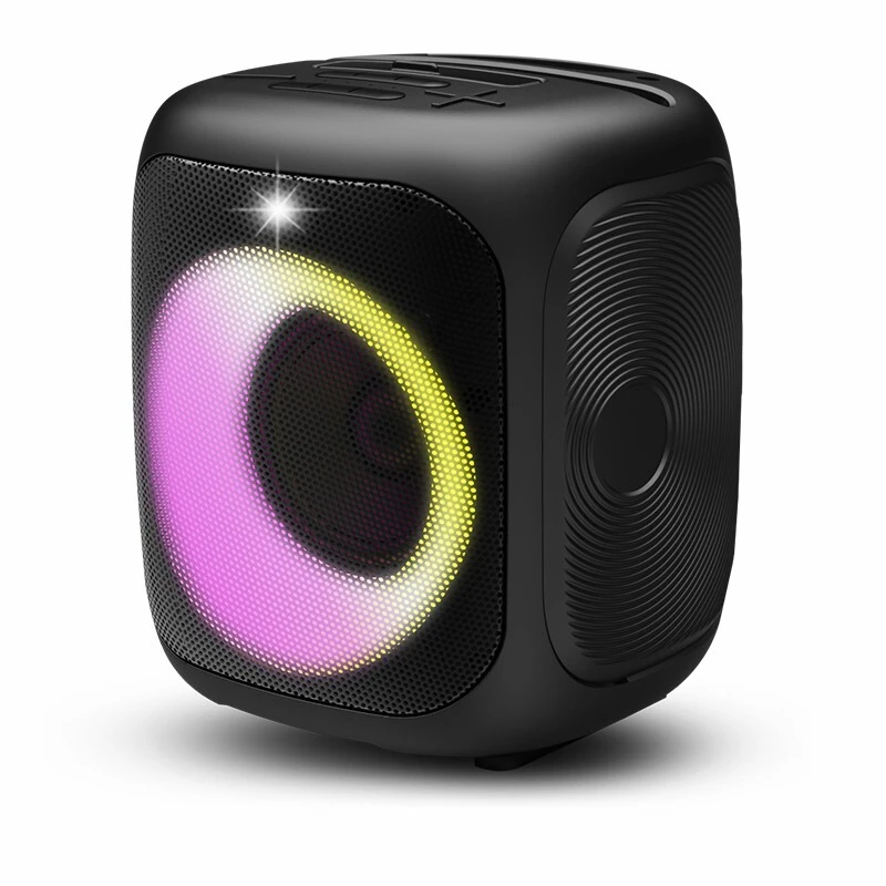 Enceinte Bluetooth portable 20 W avec haut-parleur de graves de 10 cm et éclairage d'ambiance | Deluxe AV AP-2401 1