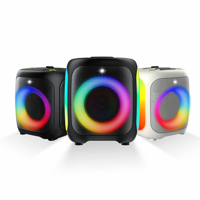 50W Portable Speaker with 5″ Woofer and Rolling Light | Deluxe AV AP-2526 1