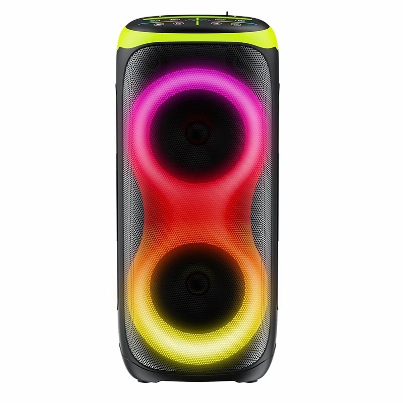 ลำโพงปาร์ตี้ 60 วัตต์ พร้อมวูฟเฟอร์คู่ขนาด 6.5 นิ้ว และไฟ LED ส่องสว่างรอบทิศทาง | รุ่น Deluxe AV AP-2627 1