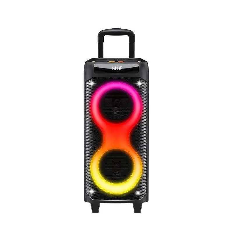 ลำโพงล้อเลื่อน 60 วัตต์ พร้อมวูฟเฟอร์คู่ขนาด 6.5 นิ้ว และไฟส่องสว่างแบบเคลื่อนที่ได้ | Deluxe AV AP-2623Z 1