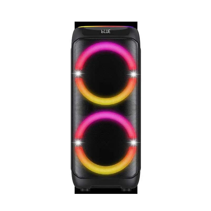 ลำโพงคาราโอเกะปาร์ตี้ 80 วัตต์ พร้อมวูฟเฟอร์คู่ขนาด 10 นิ้ว และไฟกระพริบ | Deluxe AV AP-2807-10 1