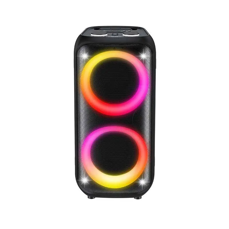 ลำโพงล้อเลื่อน 60 วัตต์ พร้อมวูฟเฟอร์คู่ขนาด 6.5 นิ้ว และไฟ LED ส่องสว่างแบบอินฟินิตี้ แนะนำโดยย่อ | Deluxe AV AP-G603B 1