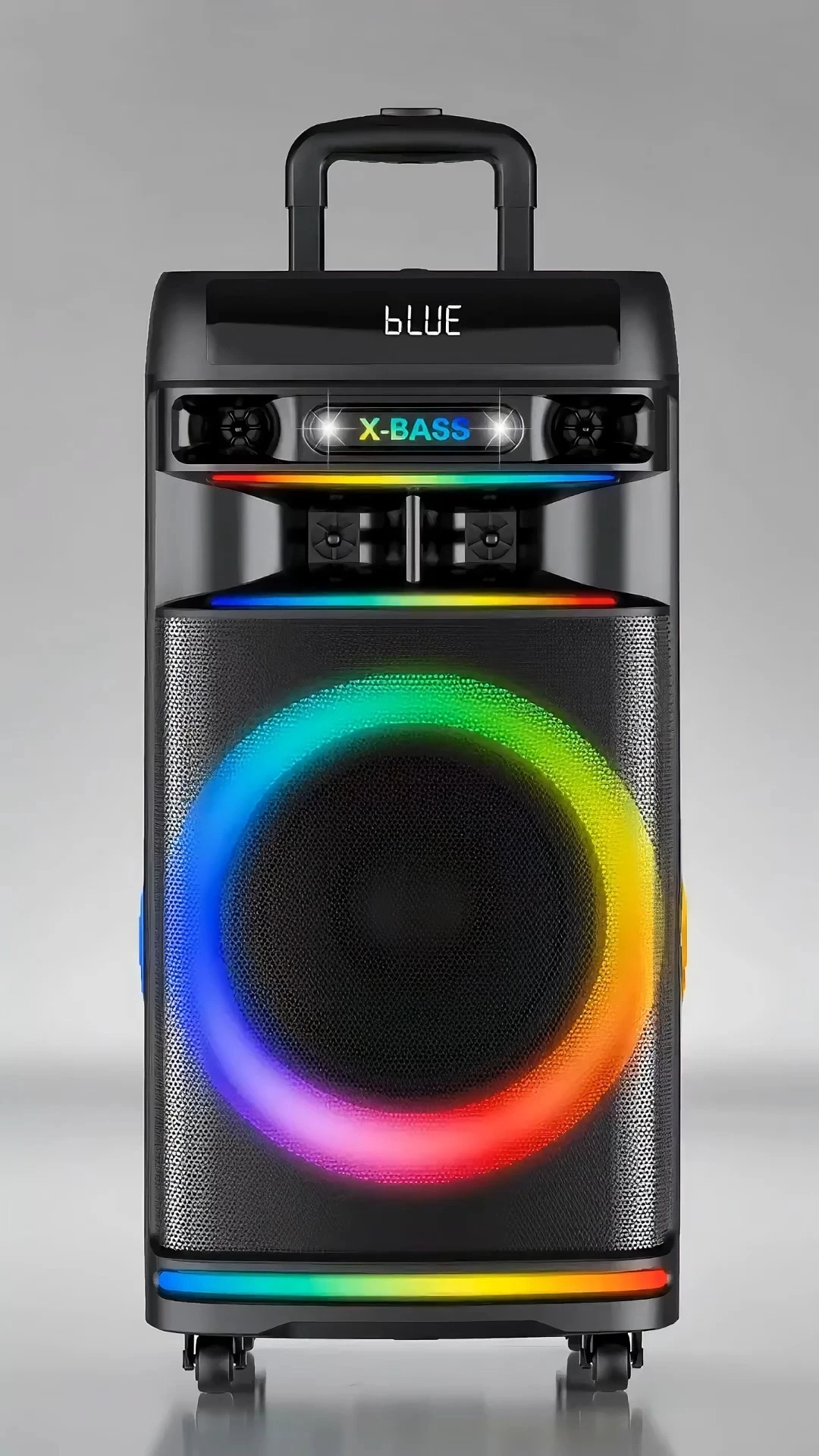 Altavoz de fiesta con carrito de 100 W con woofer de 12″ y tweeter de 1,5″ | Deluxe AV AP-2105 1