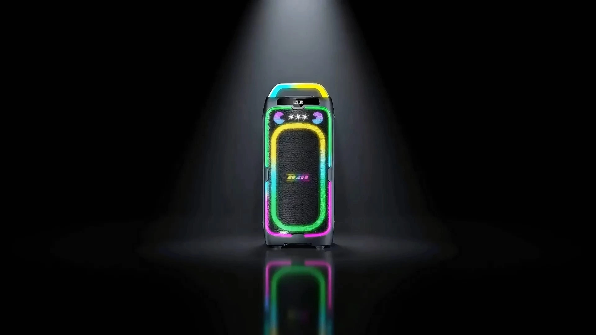 140W Portable Bluetooth Speaker with Dual 8 Woofers, Dual 2 Tweeters, Rolling Light and Linear LED Light | Deluxe AV AP-2818 1