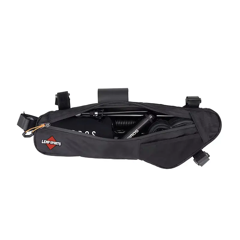 Bike Frame Top Tube Bag – Waterproof Hydration-Compatible Cycling Storage: 1L Waterproof Cycling Packing With 3 Mesh Pockets 1