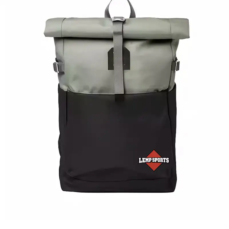 Sports Roll-Top Waterproof Backpack For Urban Commute Travel with 14-Inch Laptop Sleeve, Expandable Large Capacity Travel Bag for Commute Outdoor DLP006
