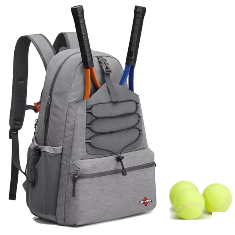 Sac à dos pour balles de tennis avec compartiment à chaussures & Support de raquette RLP2337