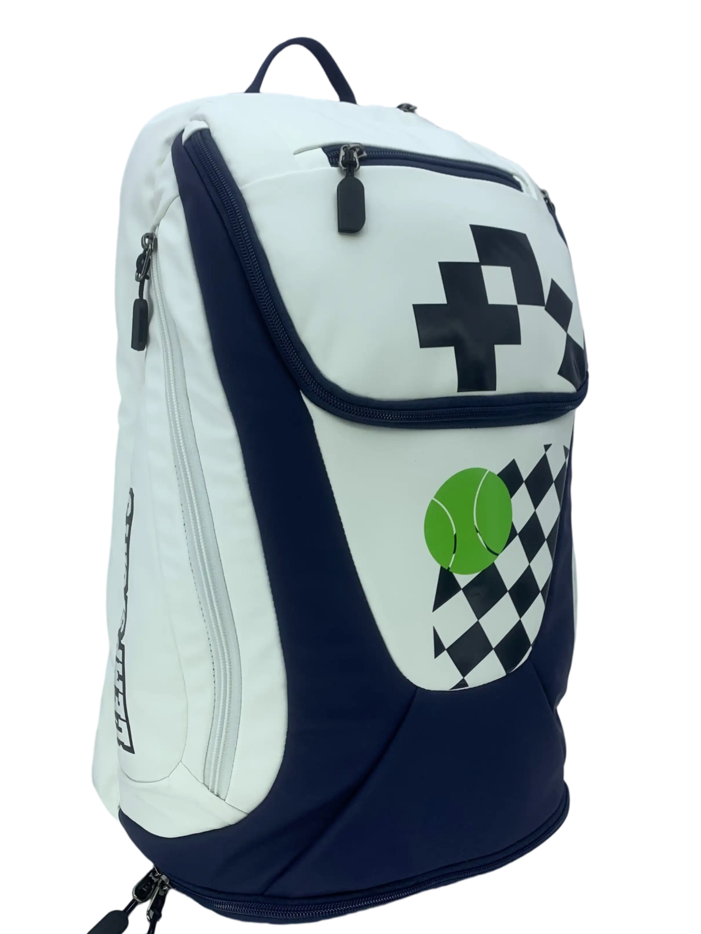 Sac à dos pour terrain de padel et pickleball en cuir PU mat avec motif graphique 1