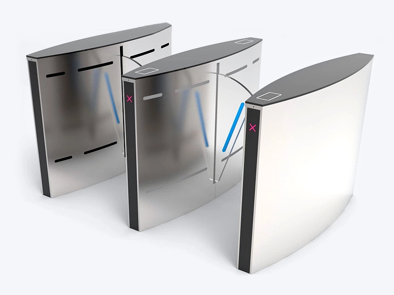 F305 Flap barrier access control system for commercial building entrance fastlane 1